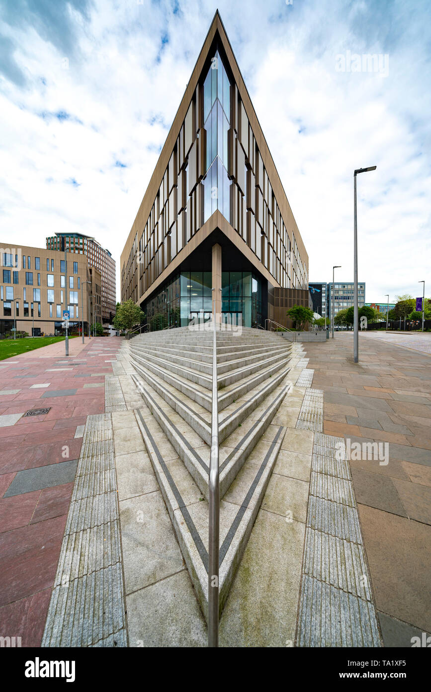 Blick auf die Technologie und Innovation Centre der Universität Strathclyde in Glasgow, Schottland, Großbritannien Stockfoto