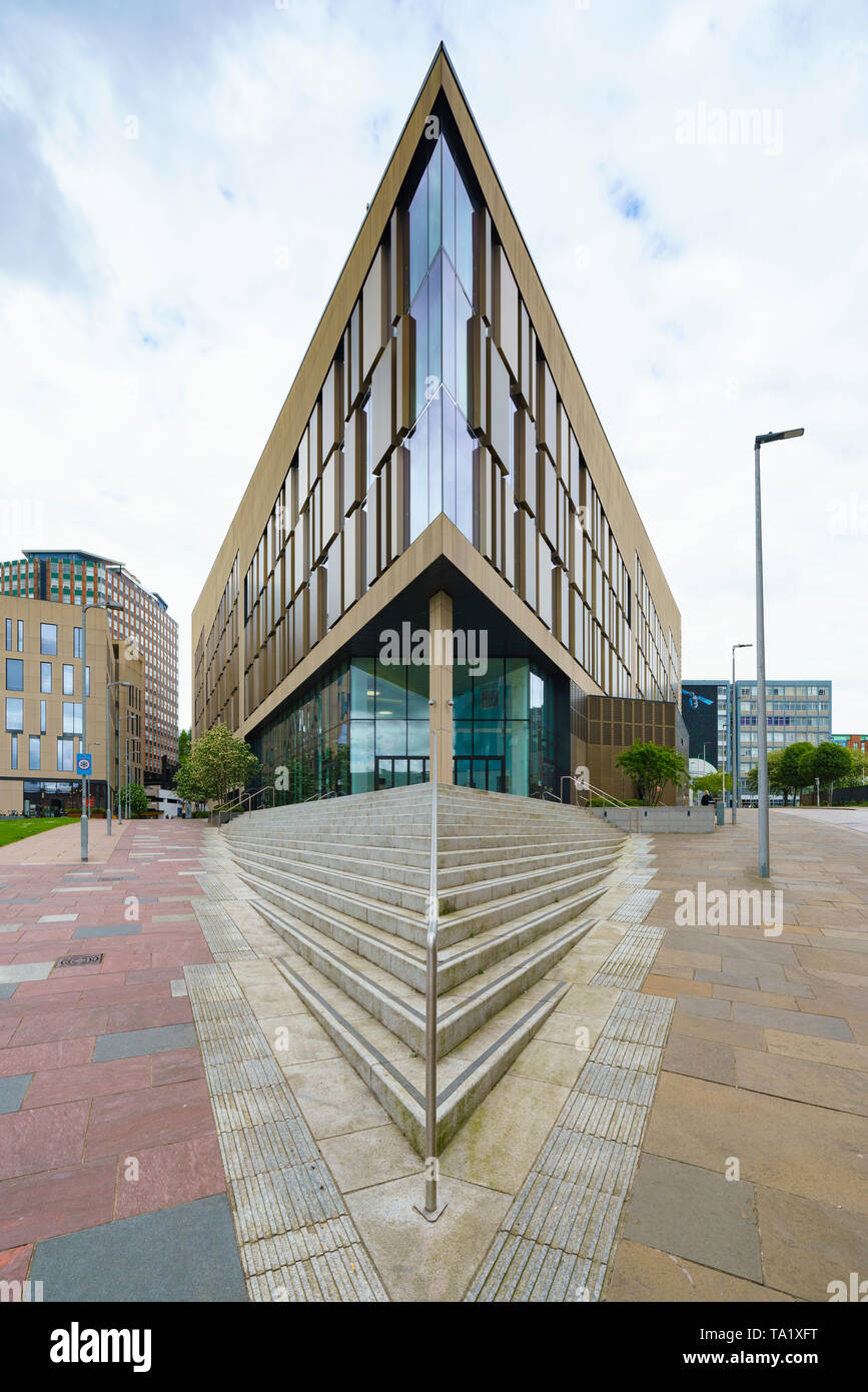 Blick auf die Technologie und Innovation Centre der Universität Strathclyde in Glasgow, Schottland, Großbritannien Stockfoto