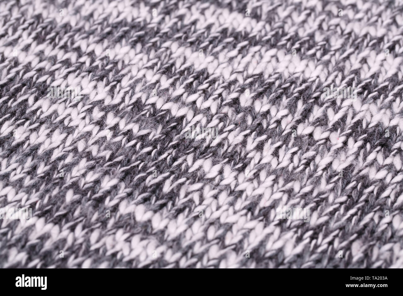 Gestrickte Tuch Closeup Hintergrundbild. Stockfoto