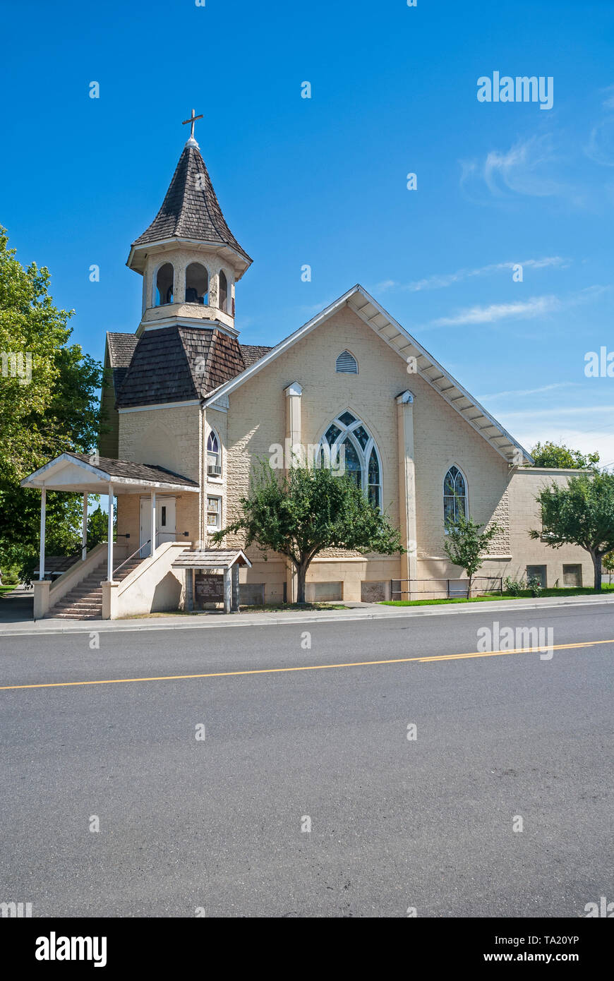 Die Vereinigte Pfingstgemeinde in Kennewick, Washington. Stockfoto