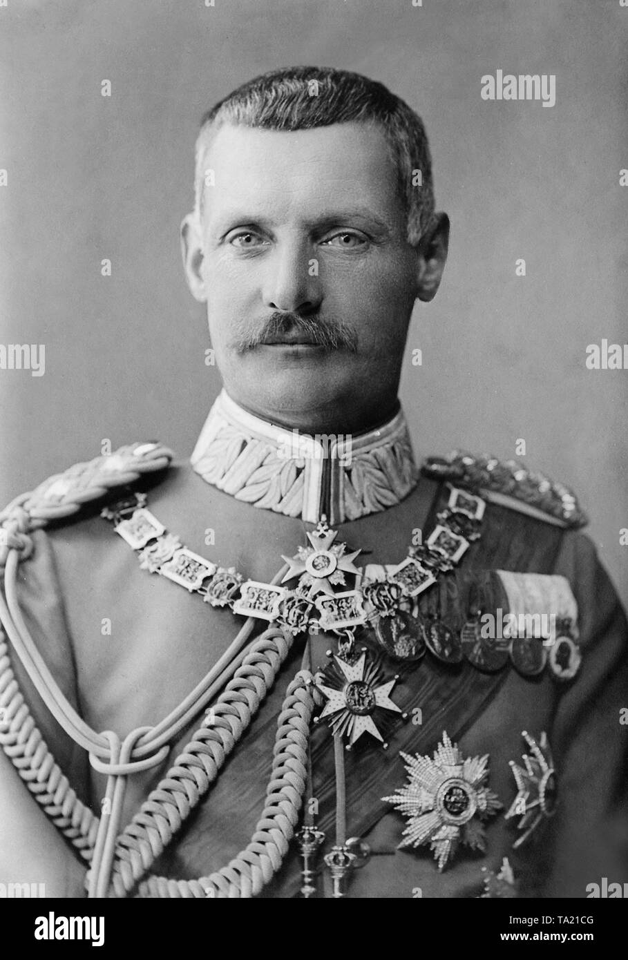 Rupprecht, Kronprinz von Bayern in einem einheitlichen als allgemeine (1869-1955). Undatiertes Foto, vermutlich um 1910. Stockfoto