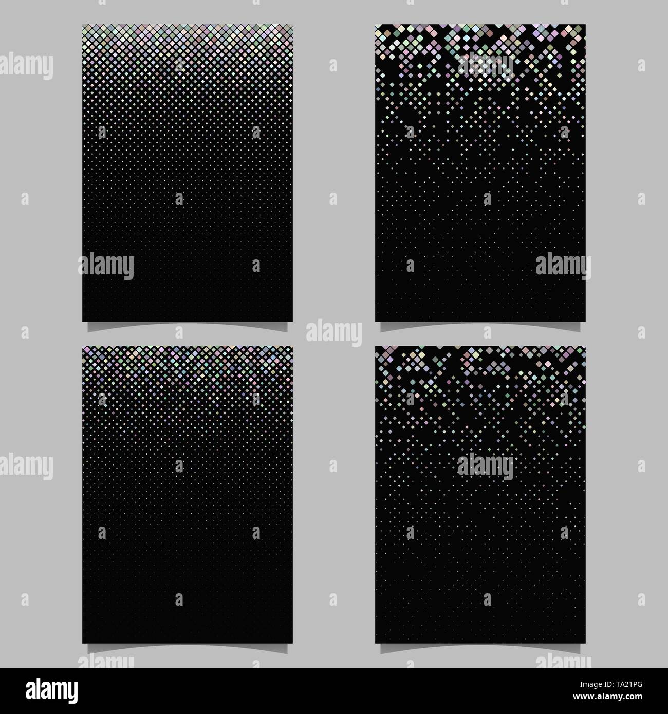 Geometrische Muster broschürenvorlage: Mosaik seite Hintergrund Stock Vektor