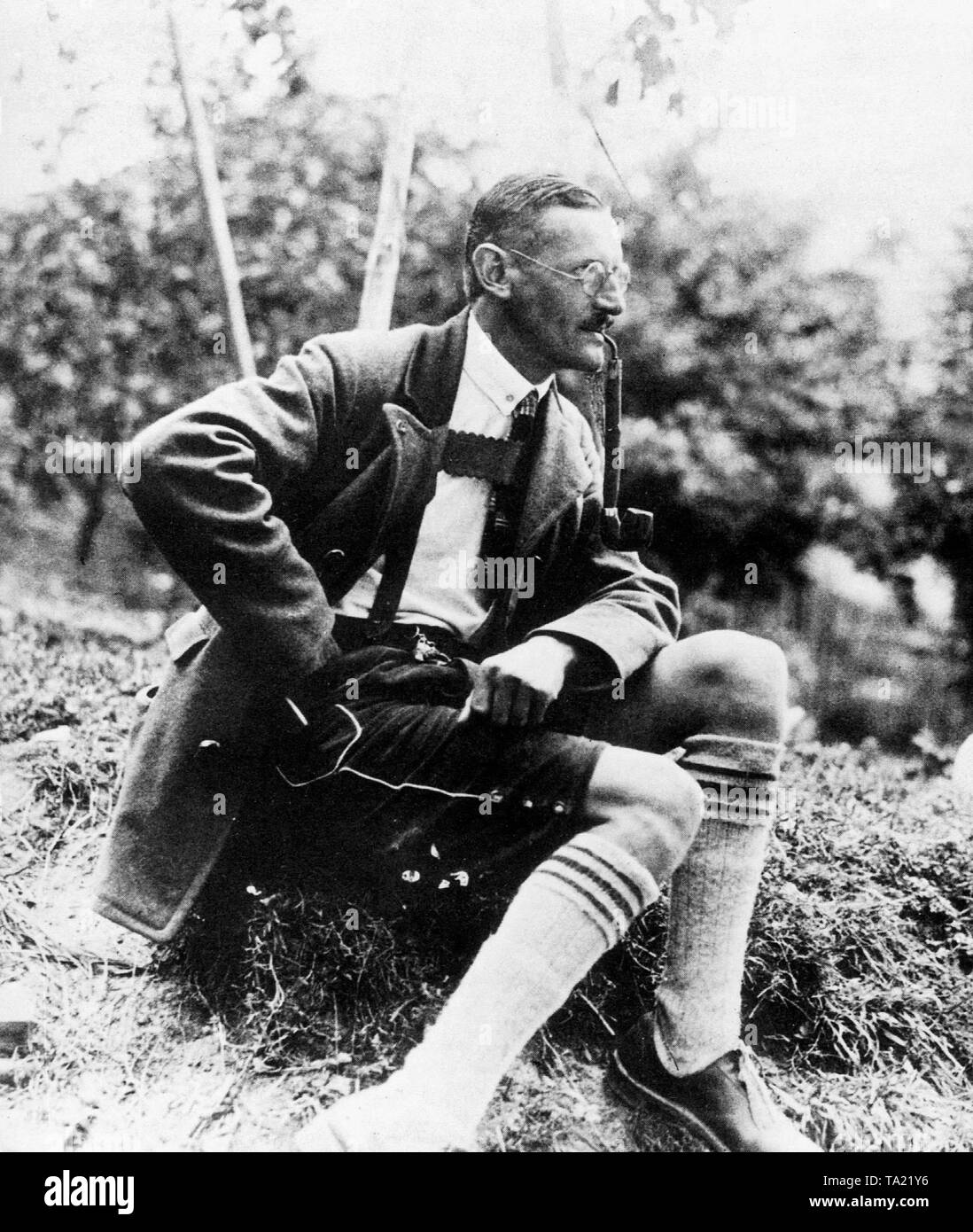 Anton Drexler, der Gründer und erste Vorsitzende der DAP, beziehungsweise der Nationalsozialistischen Partei, die von Adolf Hitler in München verbunden war. Stockfoto