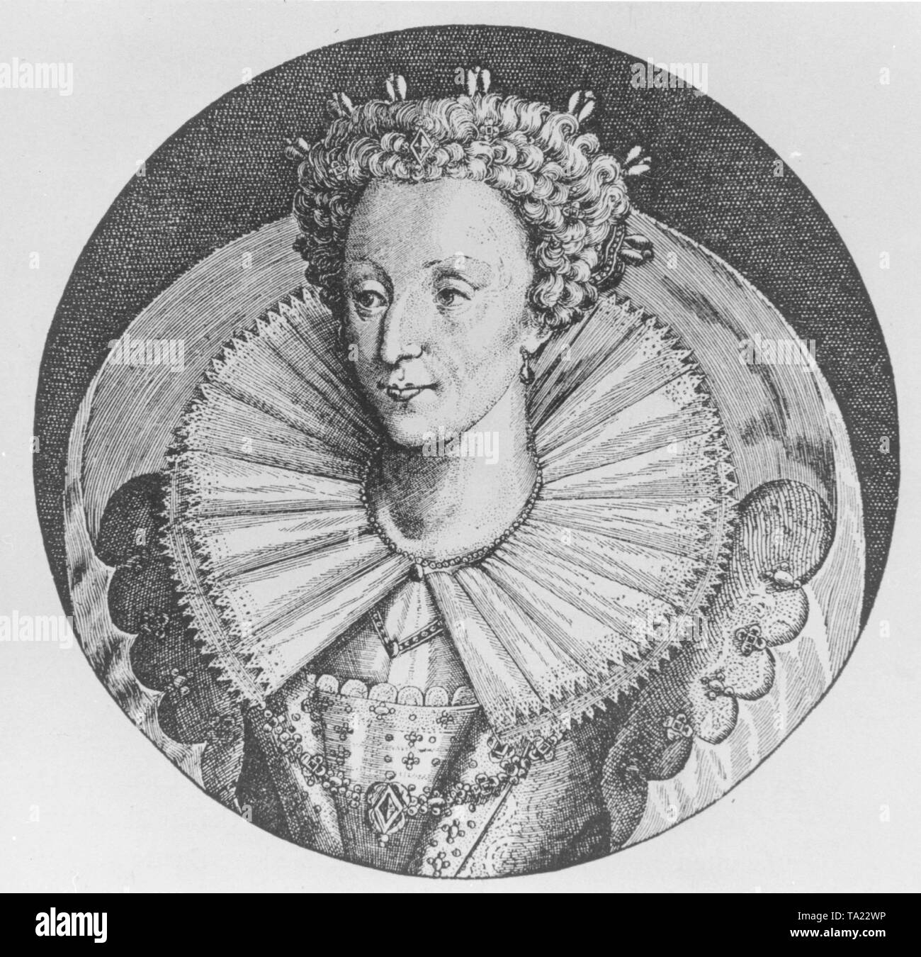 Elisabeth I., Königin von England (1558-1603), letzter Monarch des Hauses Tudor. Sie war in Greenwich geboren (heute in London) am 7.9.1533 und starb in Richmond upon Thames (heute in London) am 24.3.1603. Sie war die Tochter von Heinrich VIII. und Anne Boleyn, kam auf den Thron nach dem Tod ihrer Halbschwester Maria der Katholischen. Mit der Hilfe von Baron Burghley, baute der Anglikanischen Kirche mit dem Akt der Homogenität von 1559. Sie blieb unverheiratet (der jungfräulichen Königin). Stockfoto