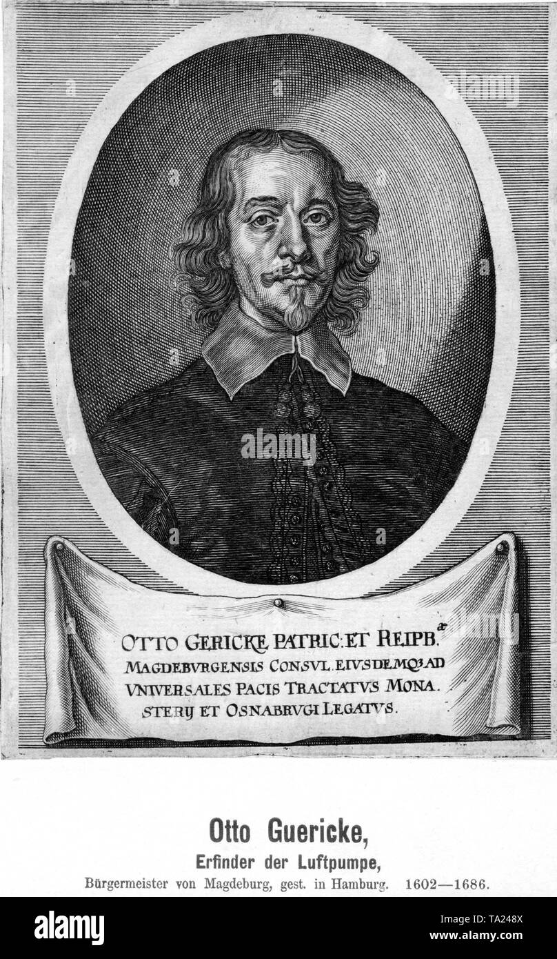 Otto-von-Guericke-Universität, deutscher Physiker, die atmosphärischen und elektrische Prozesse untersucht. Stockfoto