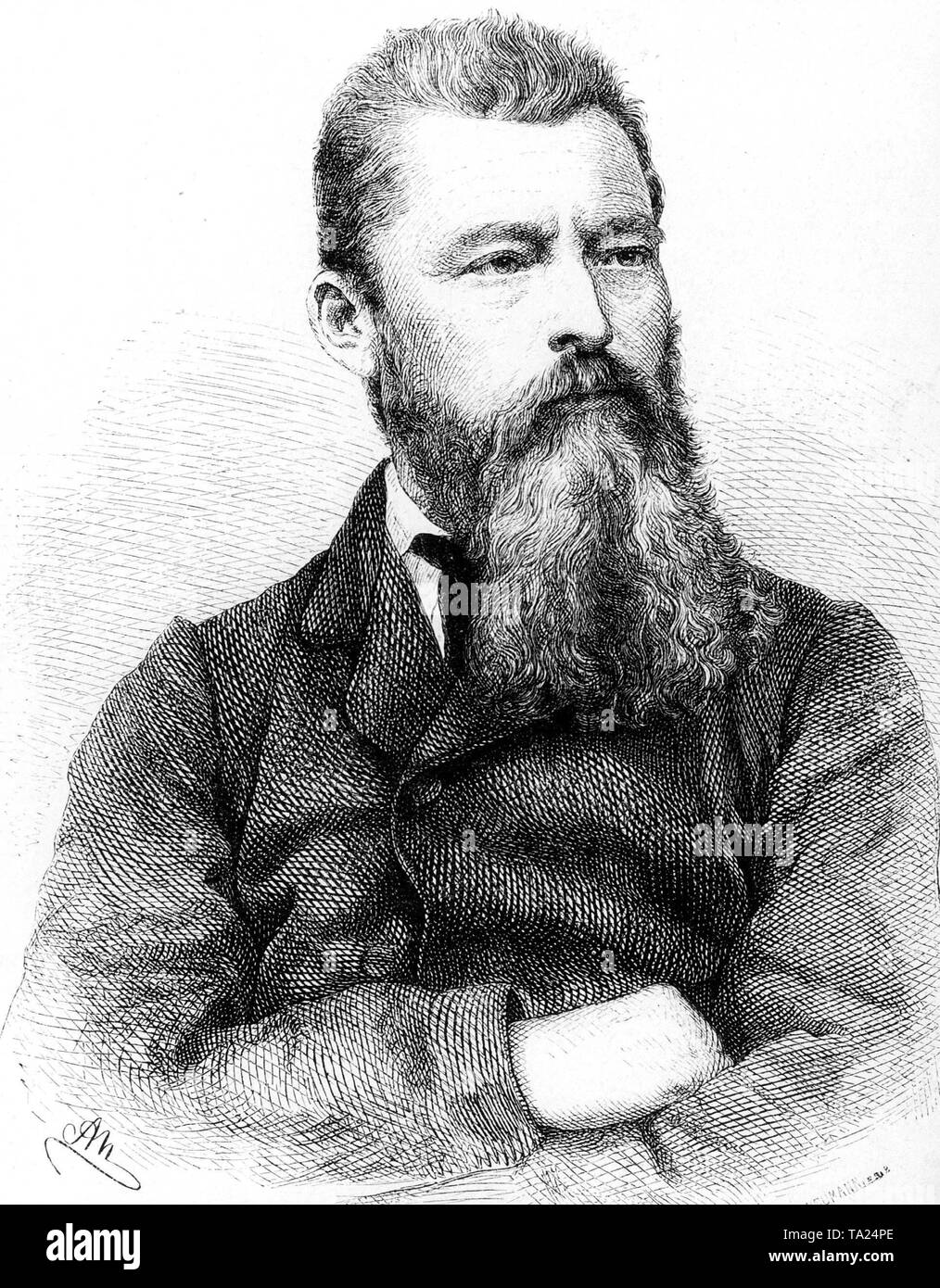 Anselm Feuerbach (1804-1872), ein deutscher Philosoph. Stockfoto