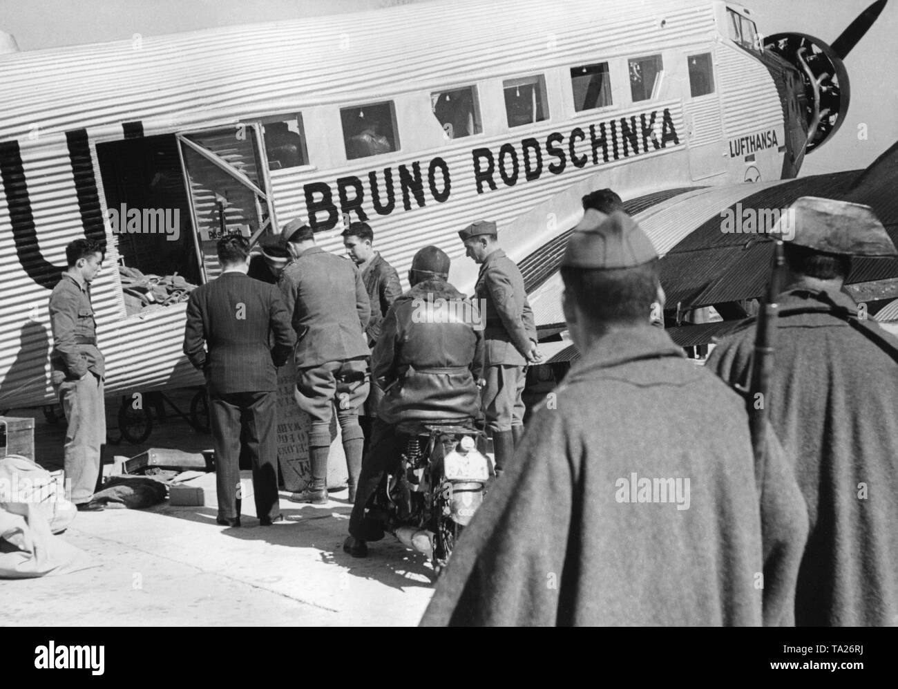 Foto eines deutschen Junkers Ju 52 der Deutschen Lufthansa AG 1939 am