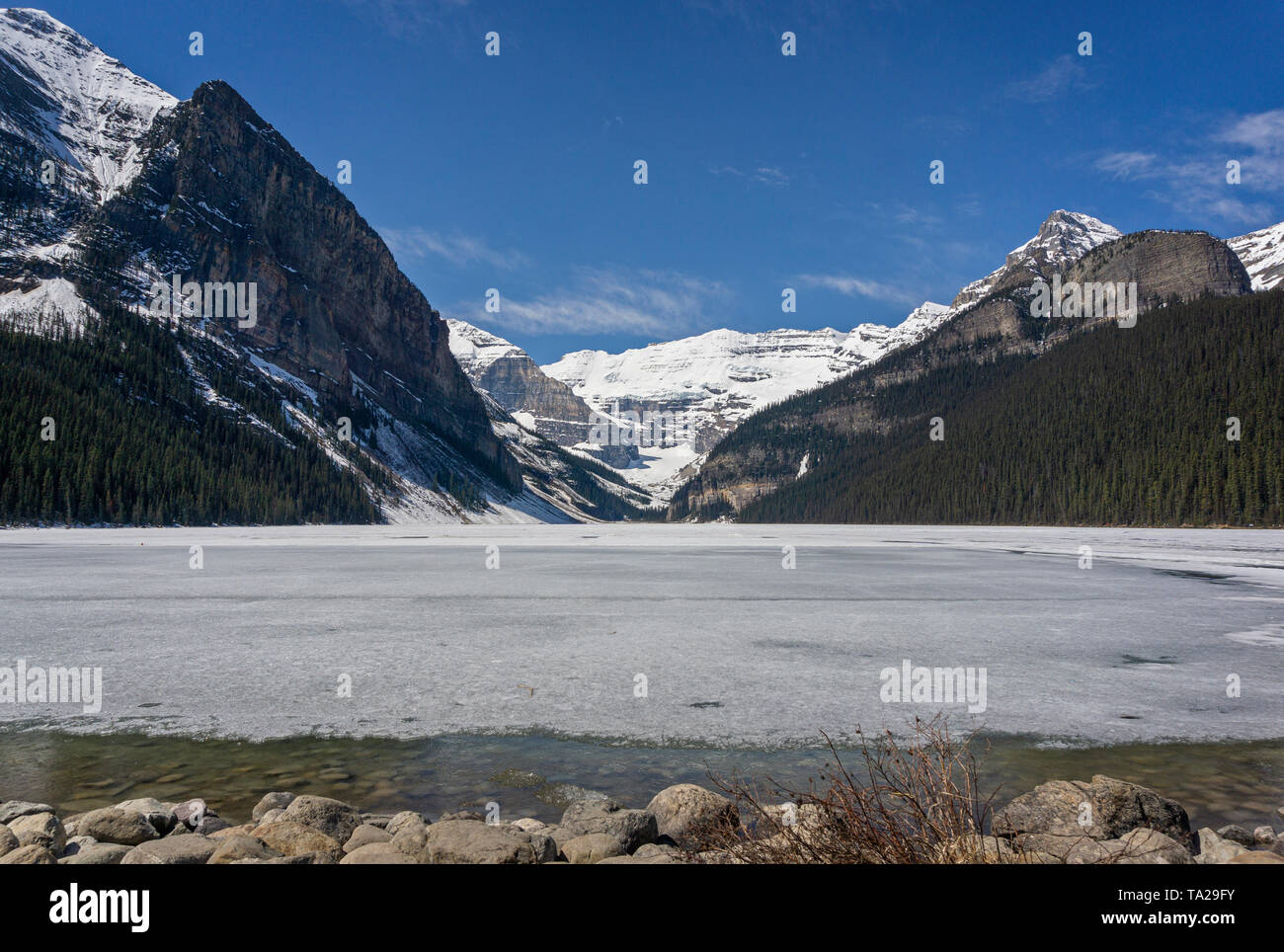 Lake Louise Alberta Kanada Stockfoto