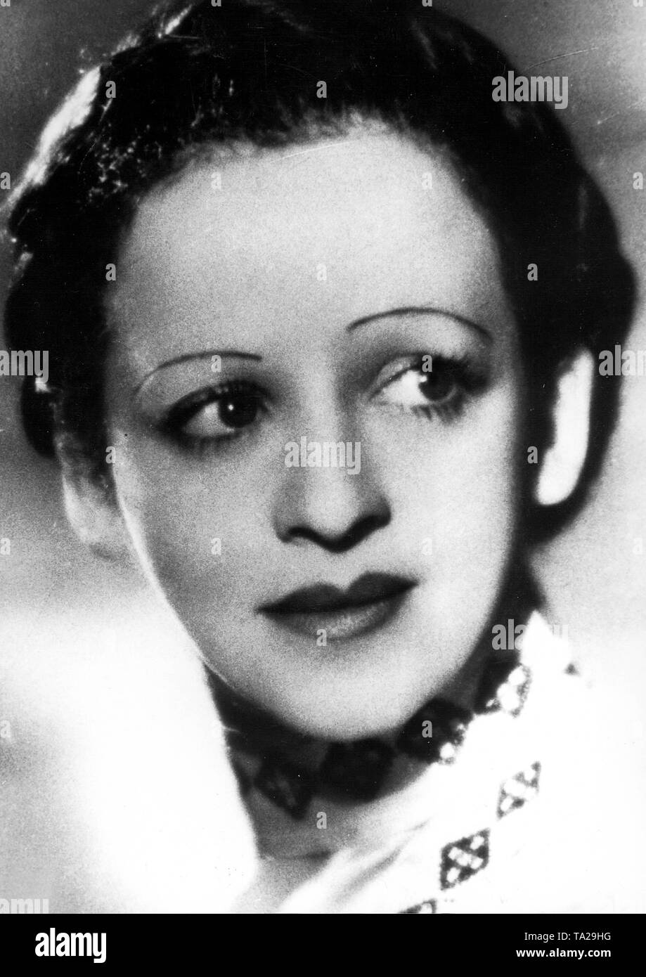 Portrait des französischen Sänger Fania Fénelon, in den 1930er Jahren