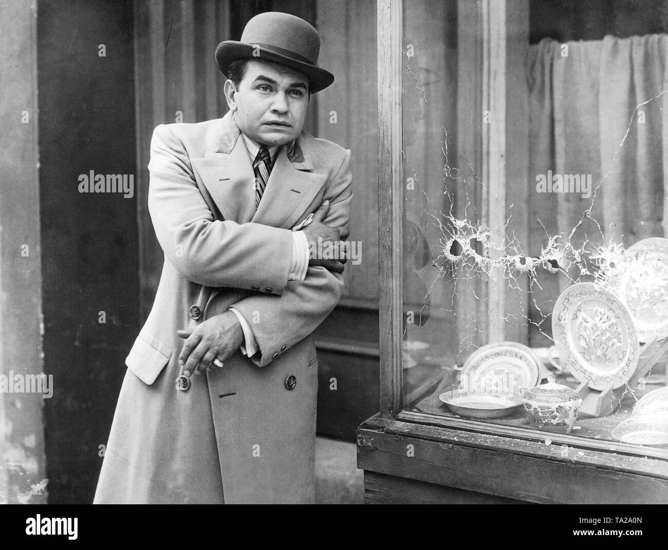 Edward G.Robinson wie Cesare Enrico "Rico" Bandello in "Little Caesar", von Mervyn LeRoy, United States 1930 geleitet. Stockfoto