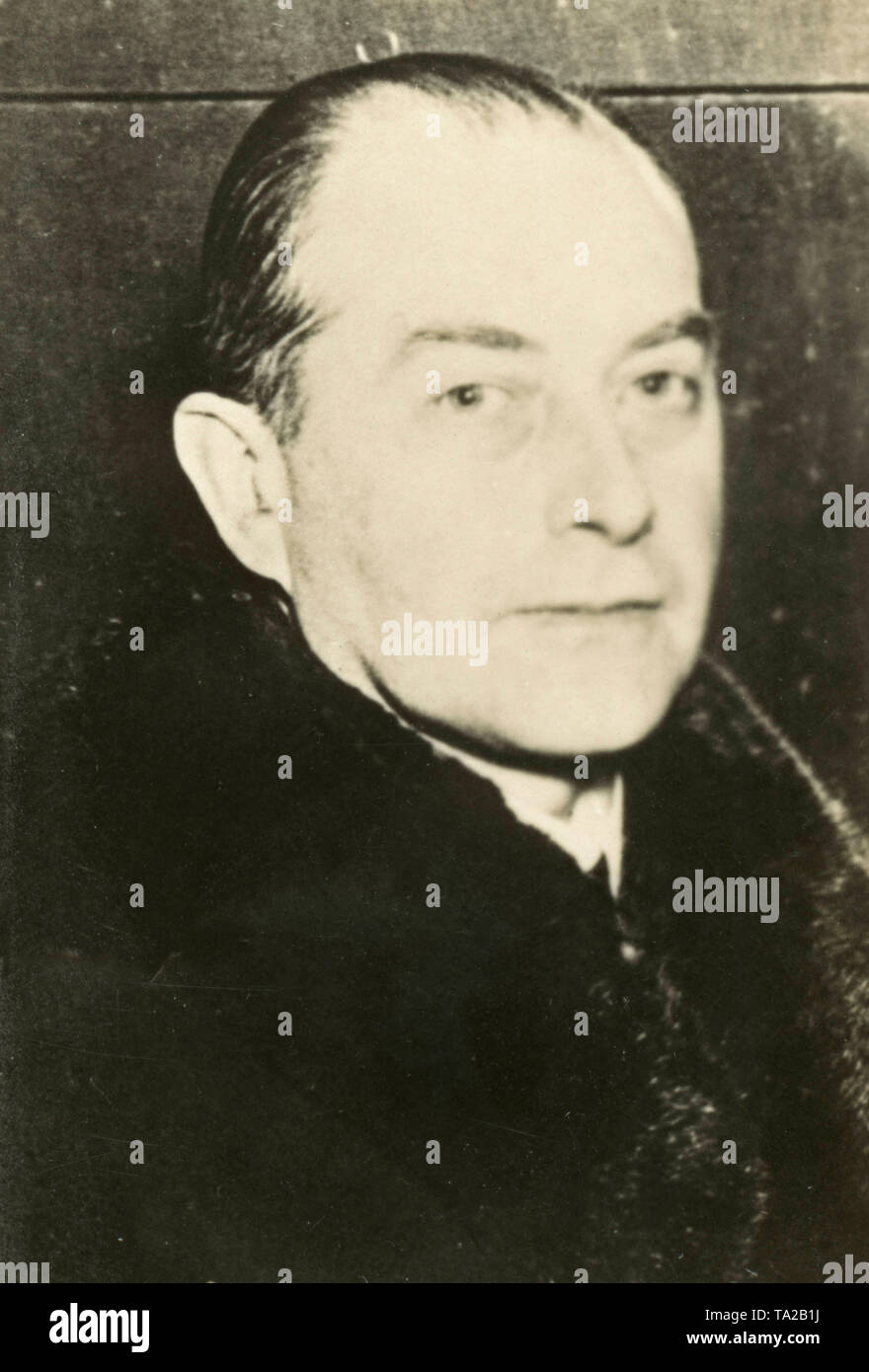 Portrait von Julius Curtius (Deutsche Volkspartei, DVP) als Außenminister unter Kanzler Hermann Müller (Kabinett Müller II). Stockfoto