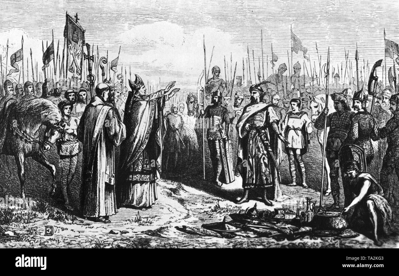 Bischof Otto von Bamberg missionized Mecklenburg-vorpommern in 1124/25 und 1128, das war im Jahre 1121 erobert durch den polnischen Herzog Boleslaw III. Stockfoto