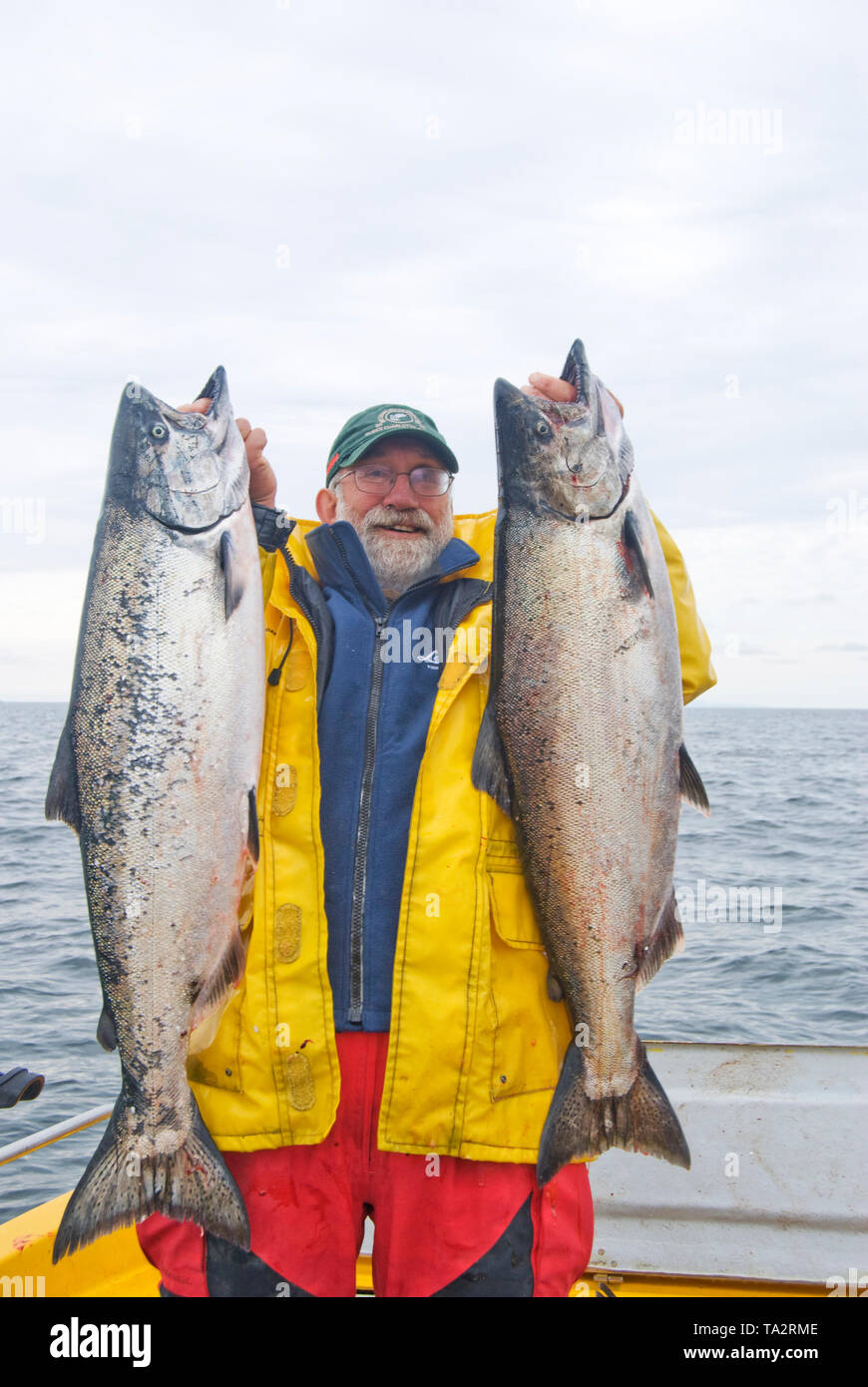 Fischerei auf Langara Island, Haida Gwaii. vormals auf den Queen-Charlotte-Inseln im Norden von British Columbia. Stockfoto