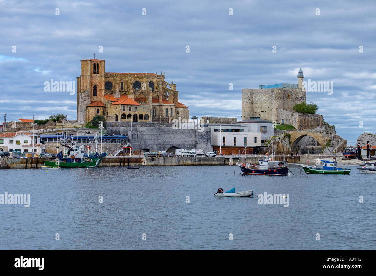 Santa Maria de la Asunción Kirche in Noja, Kantabrien, Spanien Stockfoto