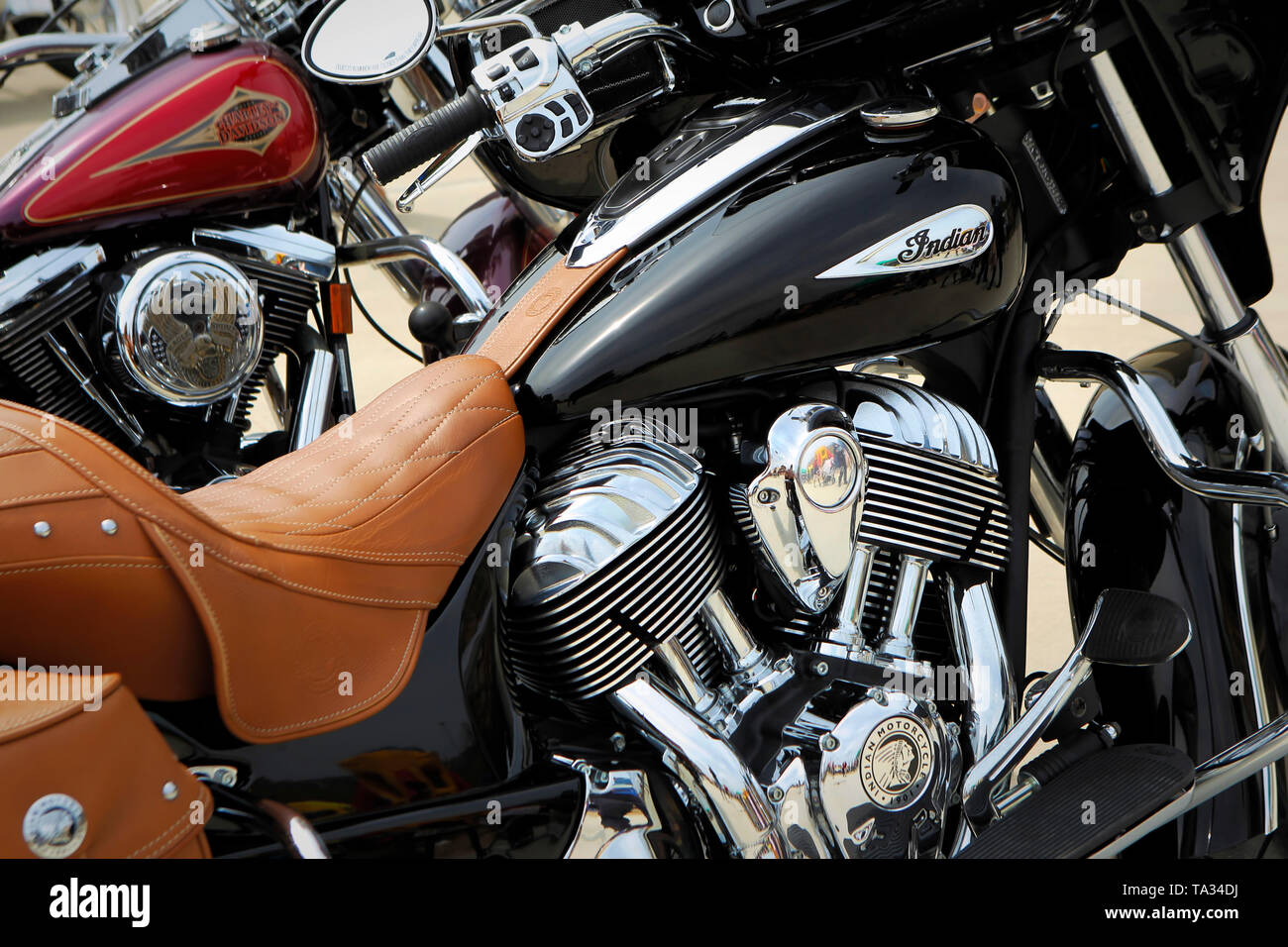 American Motorcycle Marke, Indische Stockfoto