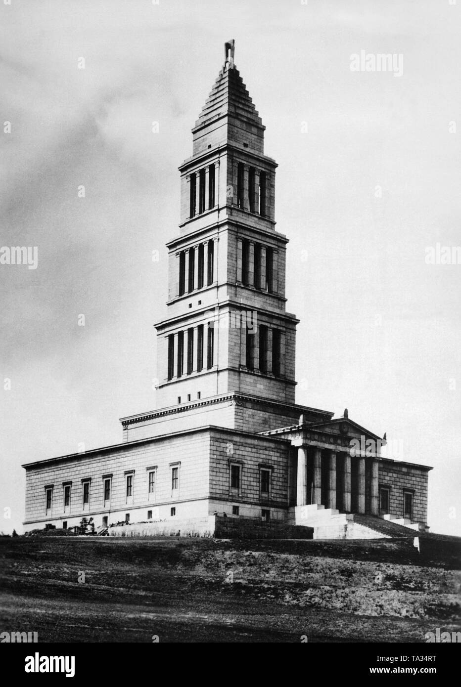 Blick auf die George Washington Masonic National Memorial in Alexandria, die Sate von Virginia. Stockfoto