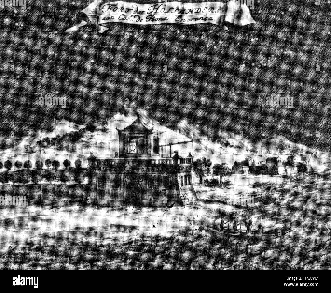 Das Schloss der Guten Hoffnung (Niederländisch: Kasteel De Goede Hoop) ist ein Stern fort im 17. Jahrhundert in Kapstadt, Südafrika gebaut Stockfoto