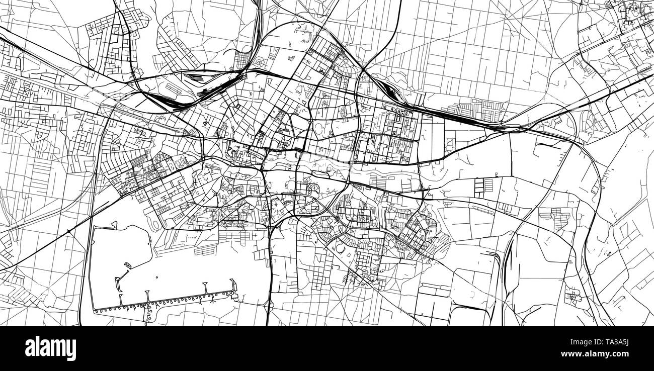 Urban vektor Stadtplan von Bydgoszcz, Polen Stock Vektor