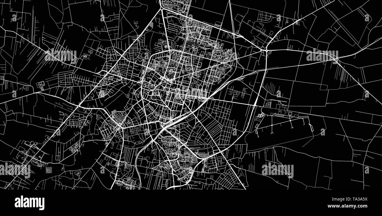 Urban vektor Stadtplan von Radom, Polen Stock Vektor