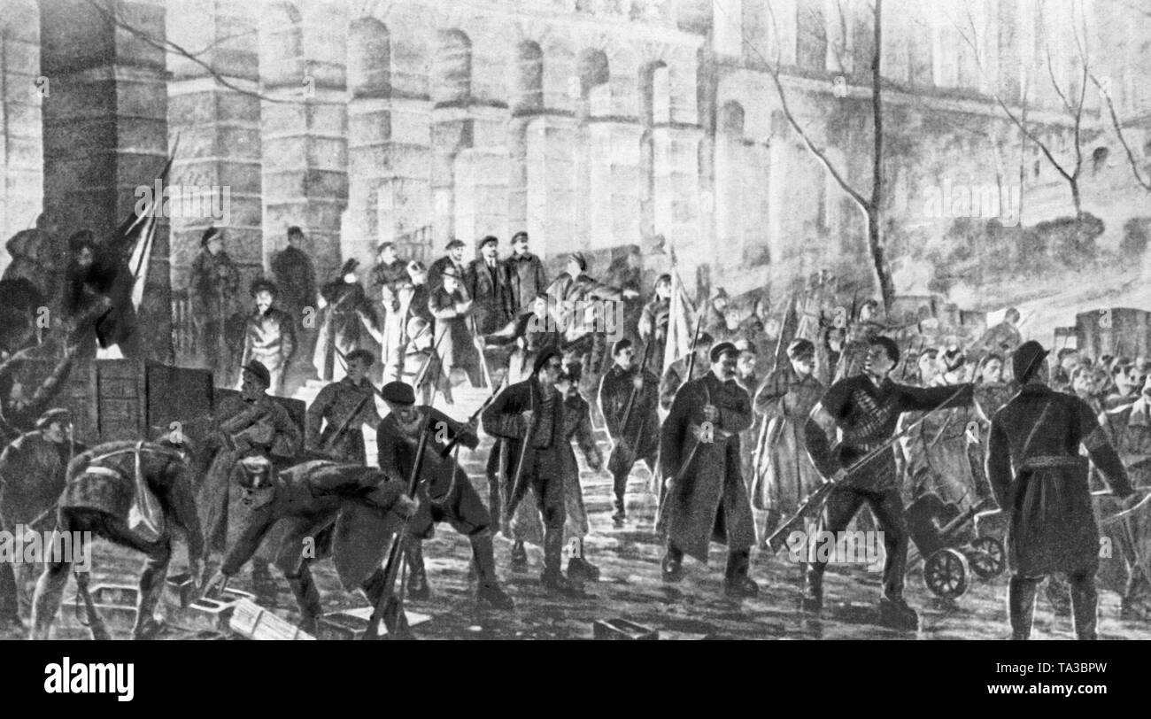 Painting Lenin Revolution Stockfotos und -bilder Kaufen - Alamy