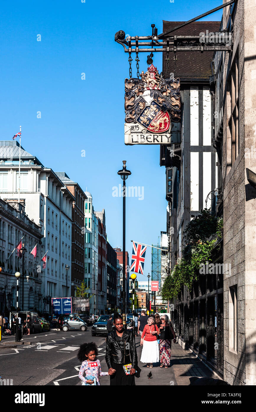 Great Marlborough Street, Soho, London, W1W, England, UK. Stockfoto