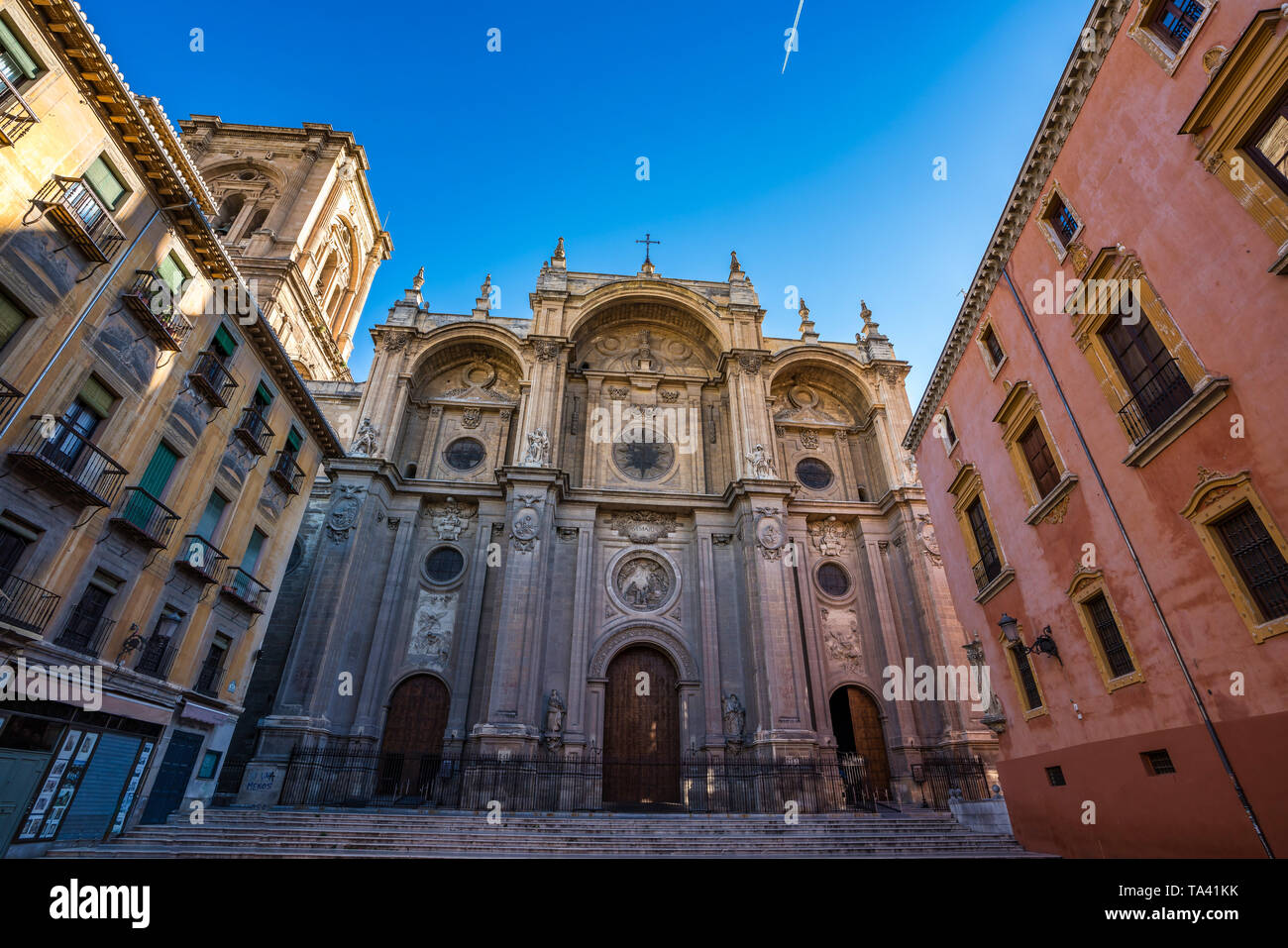 Kathedrale von Inkarnation in der Stadt Granada. Andalusien, Spanien. Stockfoto