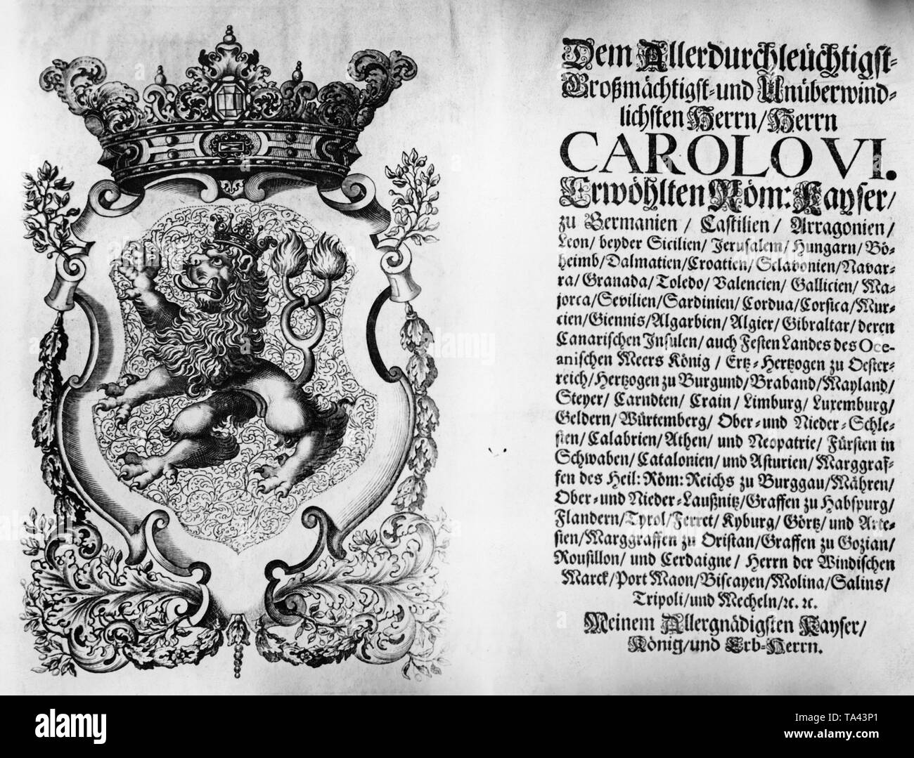 Die zweite und dritte Seite des Landes Verfassung des Königreichs Böhmen. Stockfoto