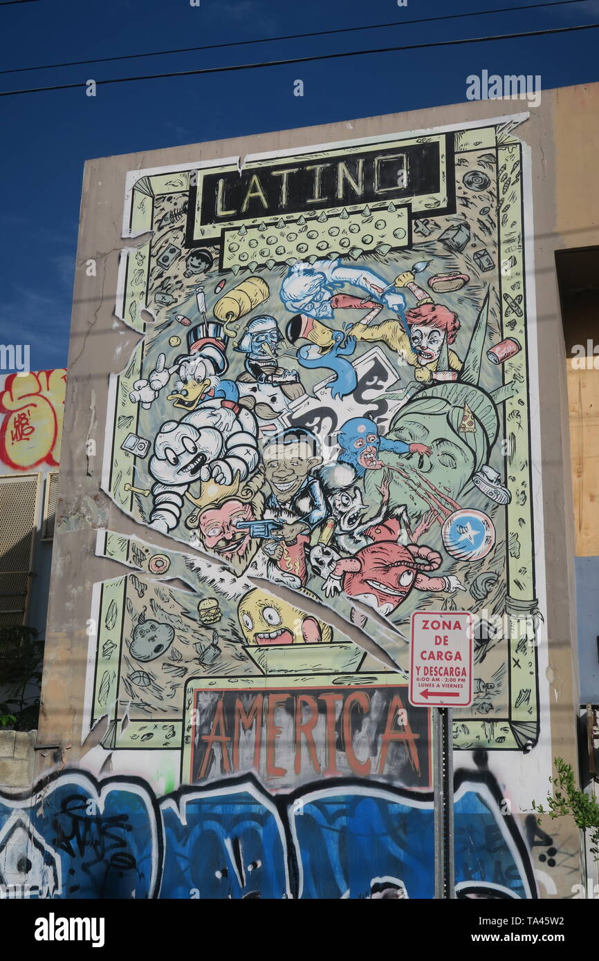 Street Art, San Jose, Puerto Rico Stockfoto