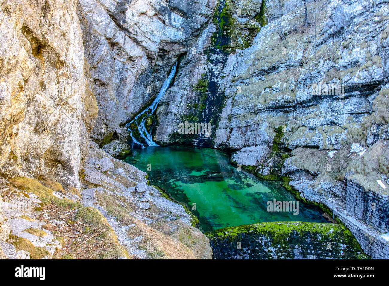 Savica Wasserfall im Triglav Nationalpark Slowenien Stockfoto