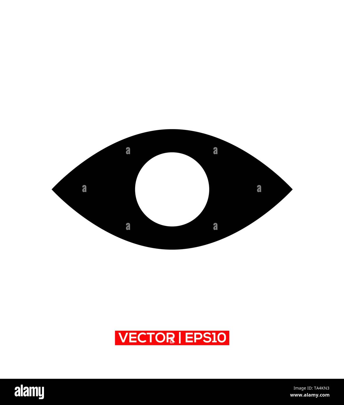 Augen Zeichen Logo Symbol Vektor. Editierbare strich und Farbe. Stockfoto