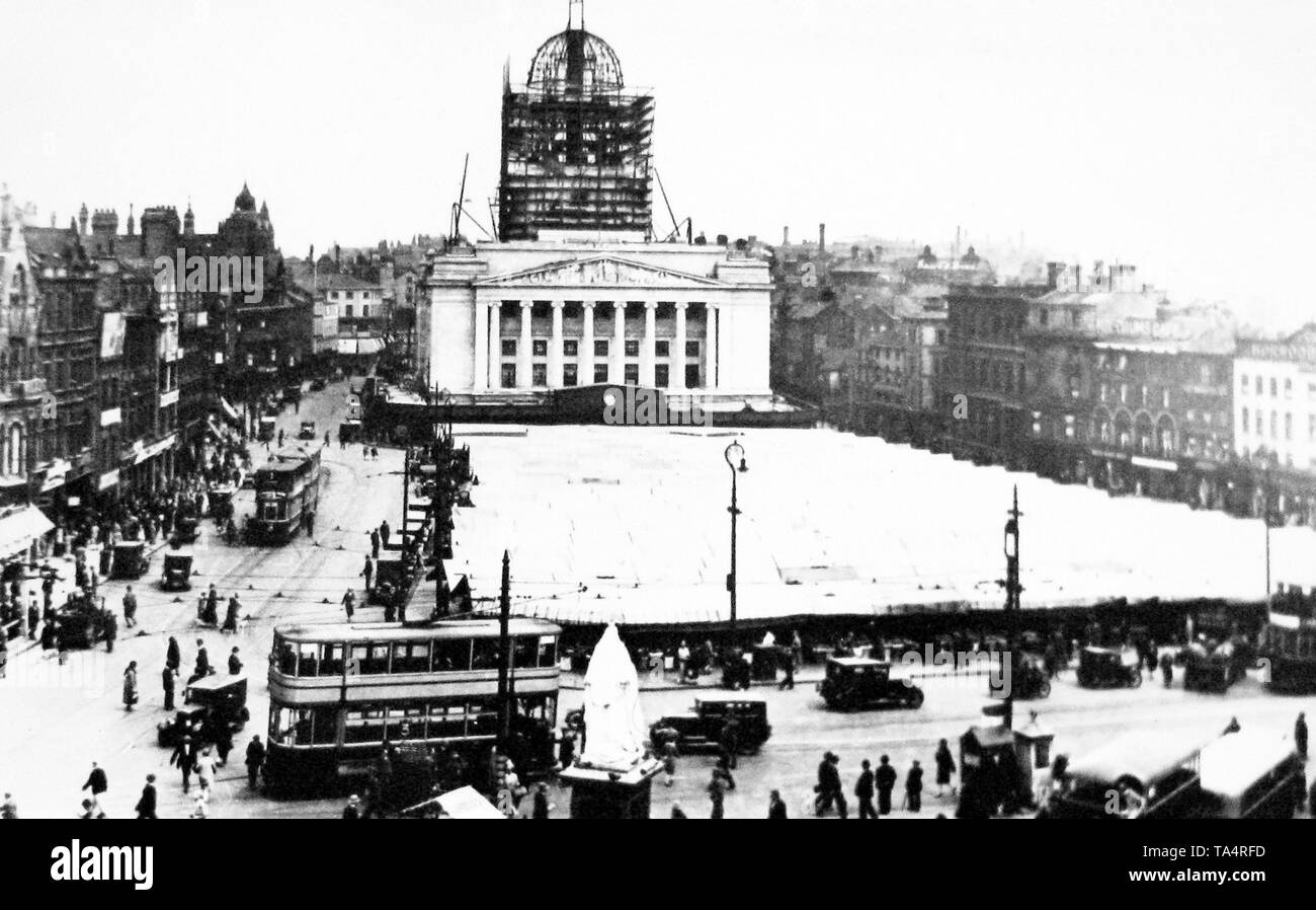 Gebäude der Rat Haus, Nottingham 1929 Stockfoto