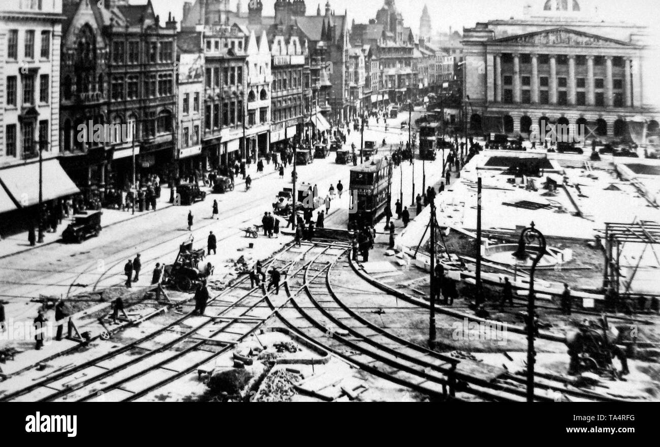 Gebäude der Rat Haus, Nottingham 1929 Stockfoto