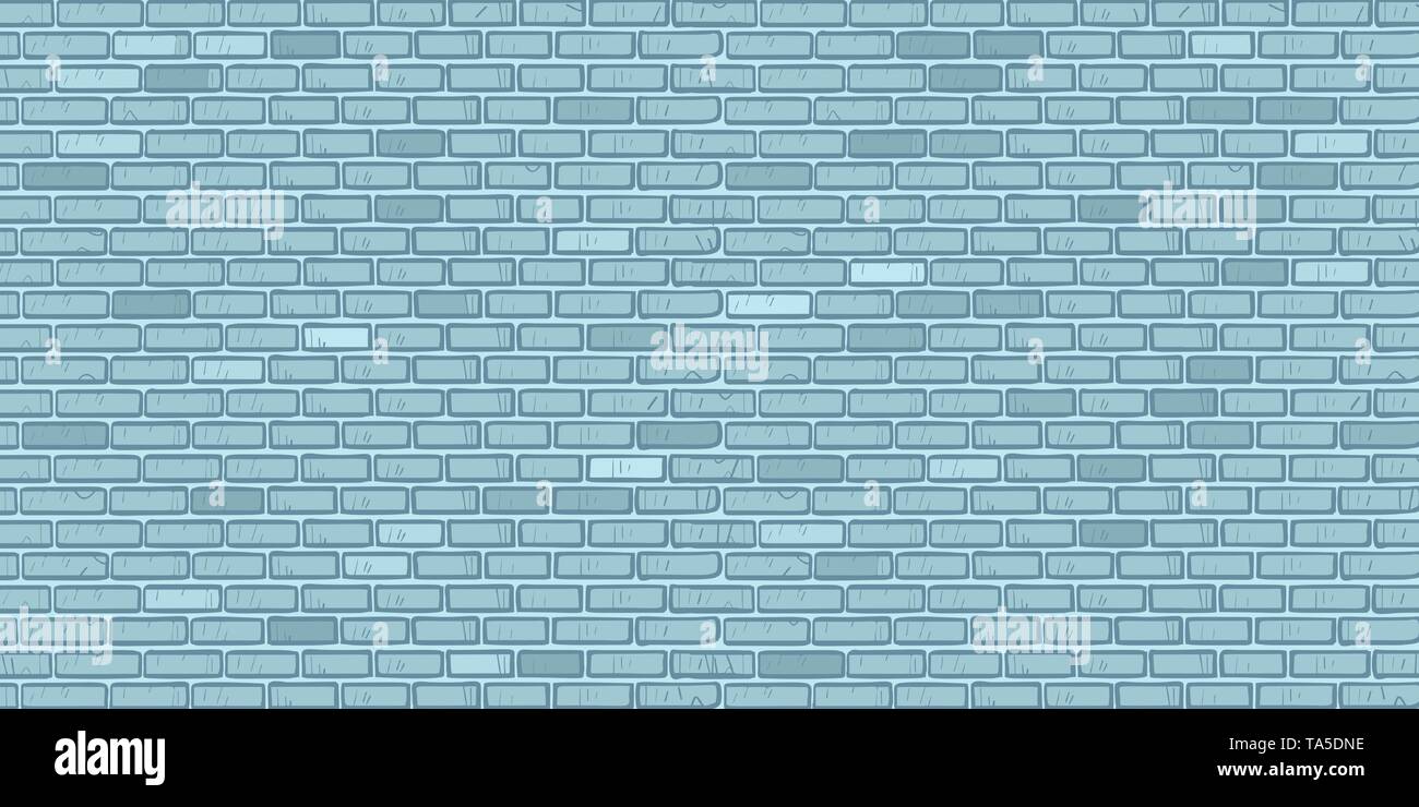 blaue Mauer Stock Vektor