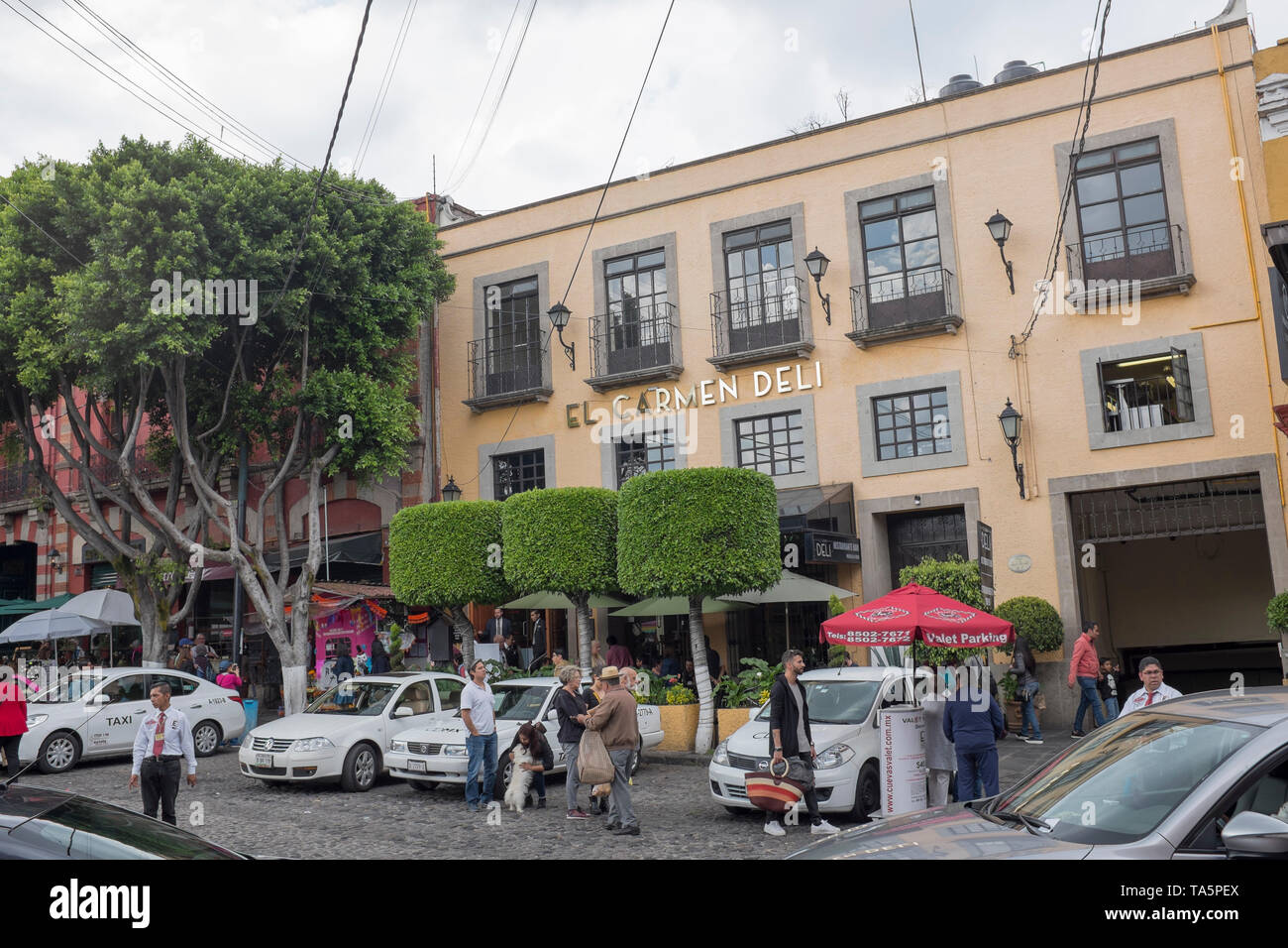 Plaza San Jacinto San Angel Mexico City Stockfoto