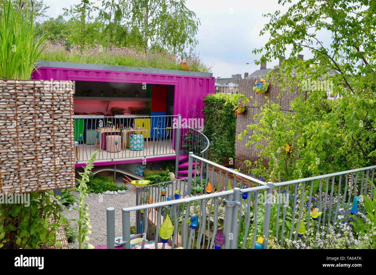 Die Montessori's Centenary Kinder Garten 2019 rhs Chelsea Flower Show in London, England Stockfoto