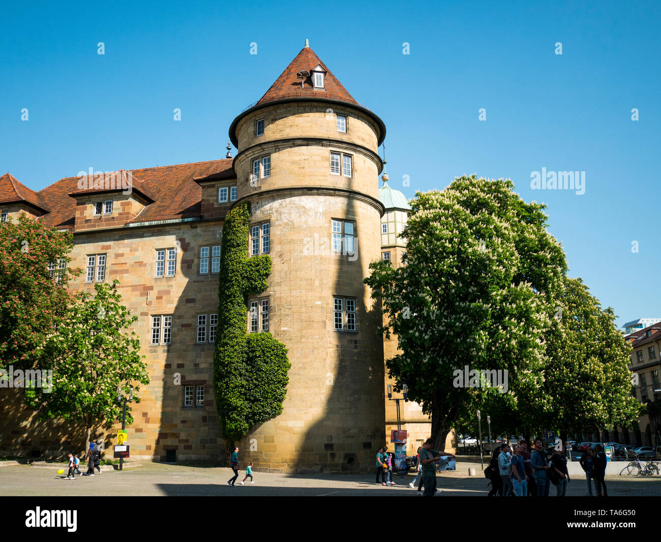 Altes Schloss Stuttgart Center Stuttgart Stockfoto