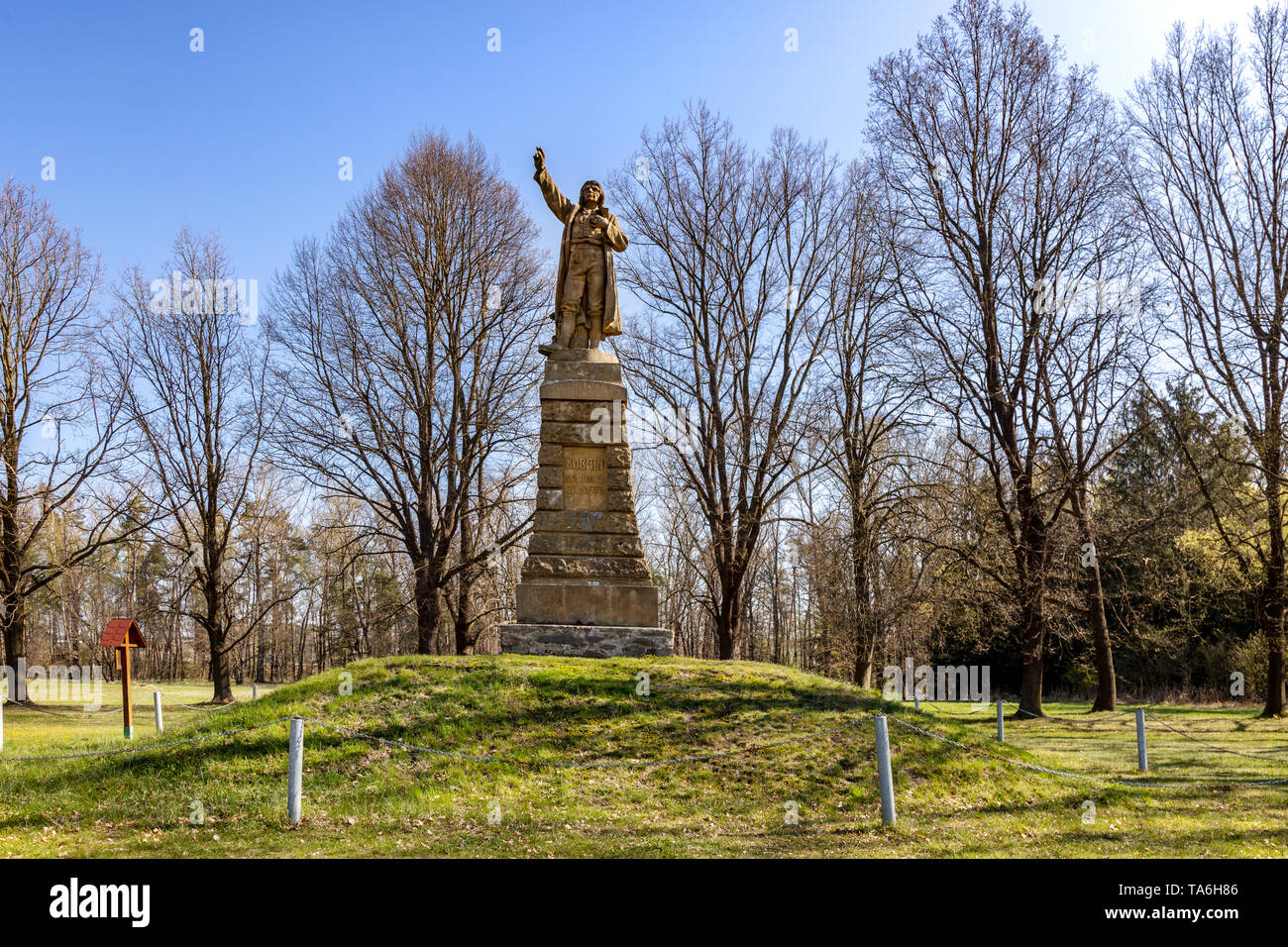 Vesnická památková Rezervace - vesnice Zbudov, rodiště Jakuba Kubaty, Jizni Cechy, Ceska Republika/Zbudov Dorf, Südböhmen, Tschechische Republik Stockfoto