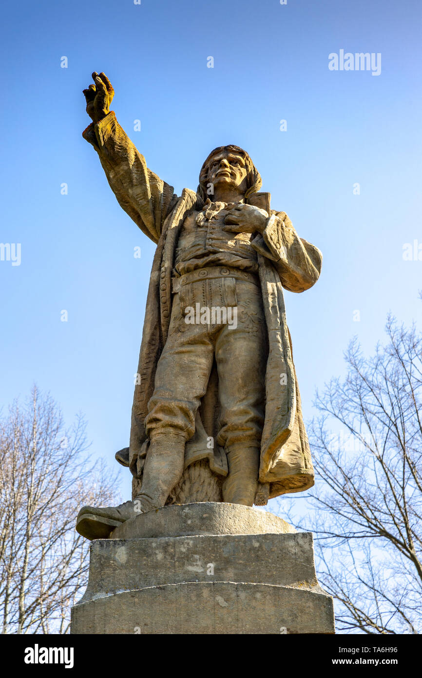 Vesnická památková Rezervace - vesnice Zbudov, rodiště Jakuba Kubaty, Jizni Cechy, Ceska Republika/Zbudov Dorf, Südböhmen, Tschechische Republik Stockfoto