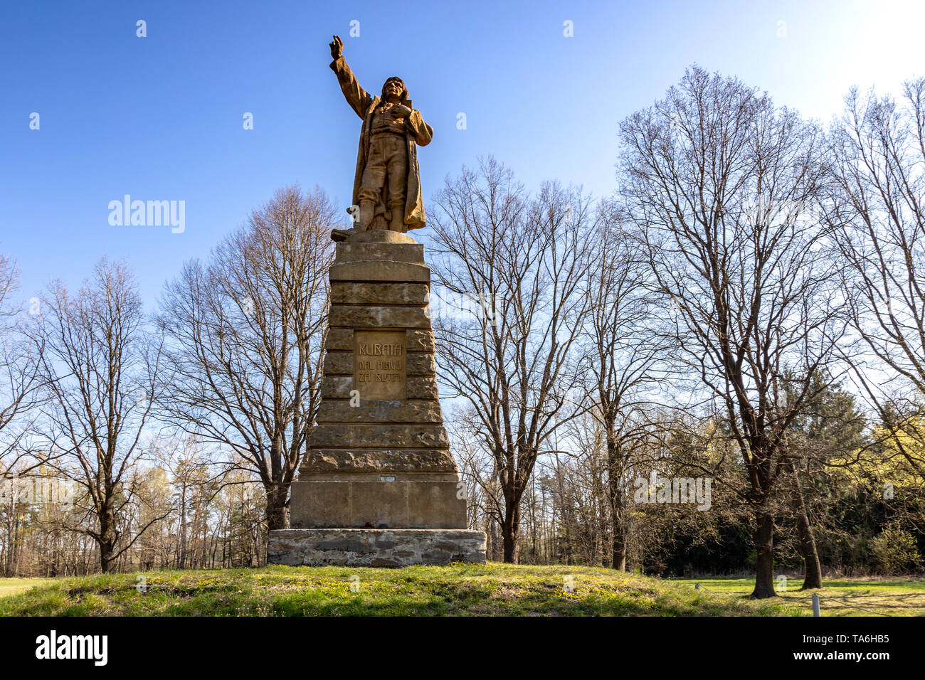 Vesnická památková Rezervace - vesnice Zbudov, rodiště Jakuba Kubaty, Jizni Cechy, Ceska Republika/Zbudov Dorf, Südböhmen, Tschechische Republik Stockfoto