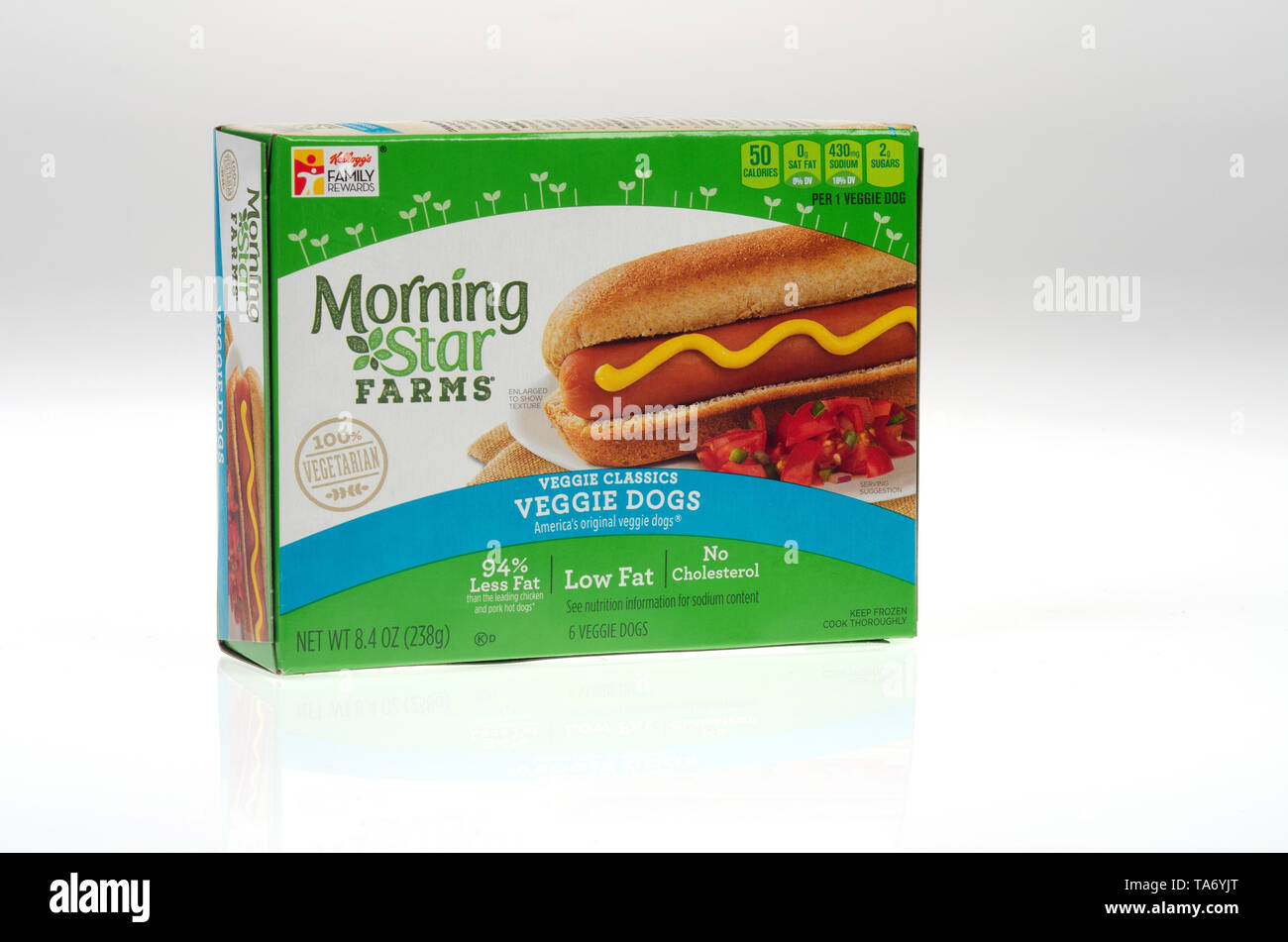 MorningStar Farmen Veggie Hunde Stockfoto
