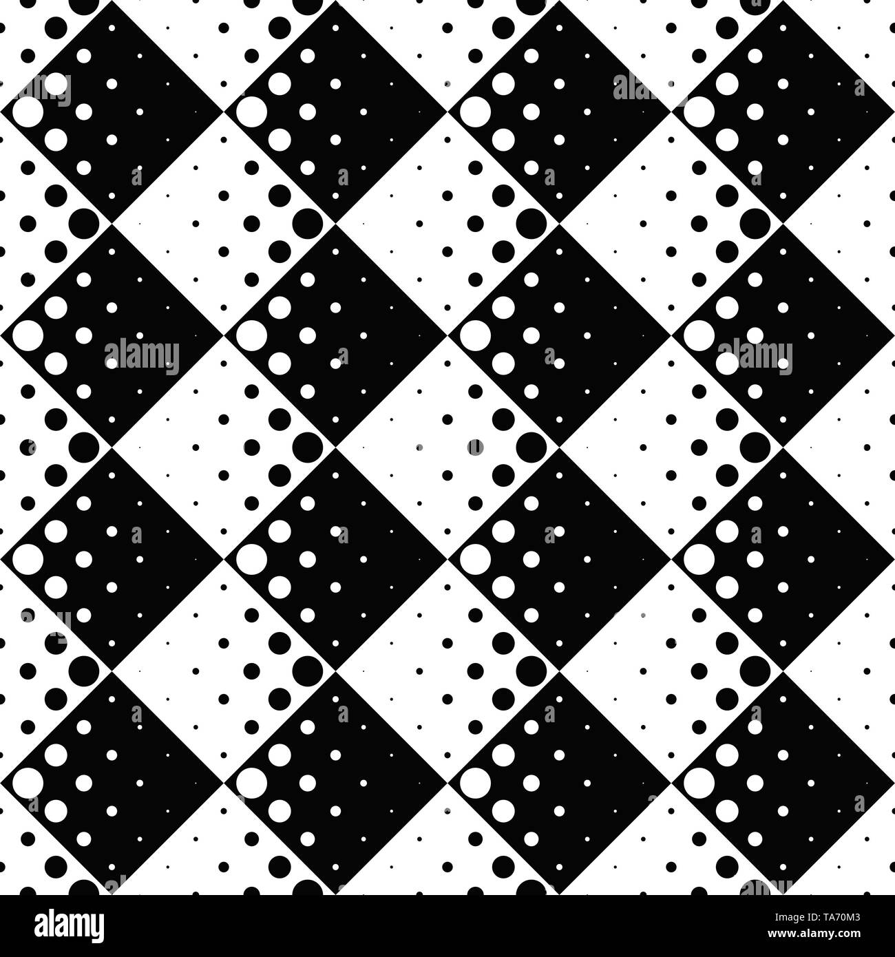 Abstrakte Kreis Muster Hintergrund - monochrom Vector Graphic Design Stock Vektor
