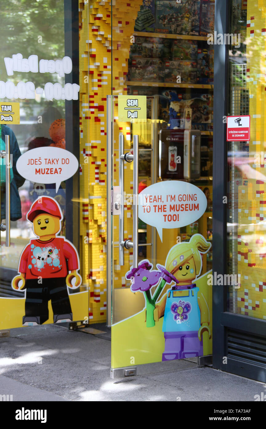 Prag Lego Store und Museum Stockfoto