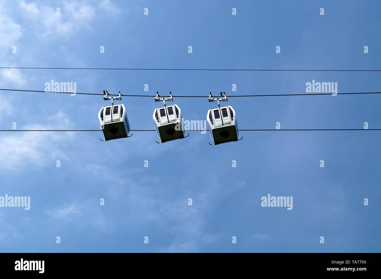 Großbritannien, Derbyshire, Peak District, Matlock Bath, Heights of Abraham Cable Car. Stockfoto