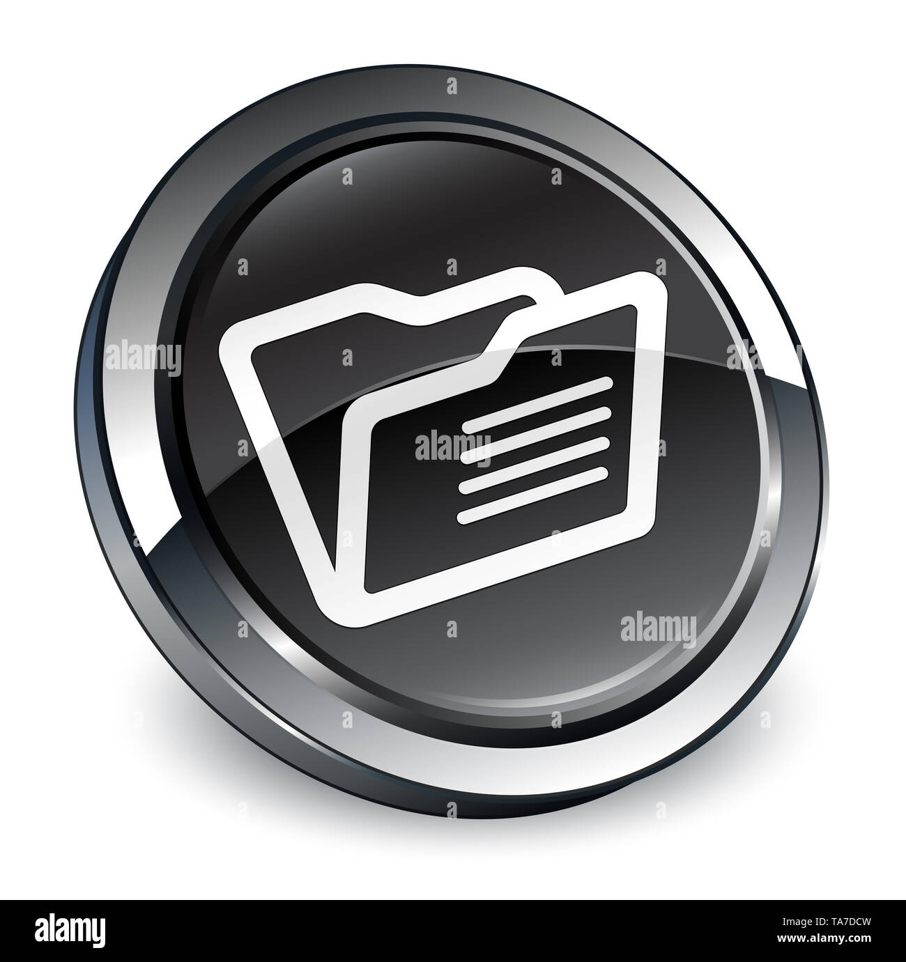 Black Folder Icon Stockfotos Und Bilder Kaufen Alamy