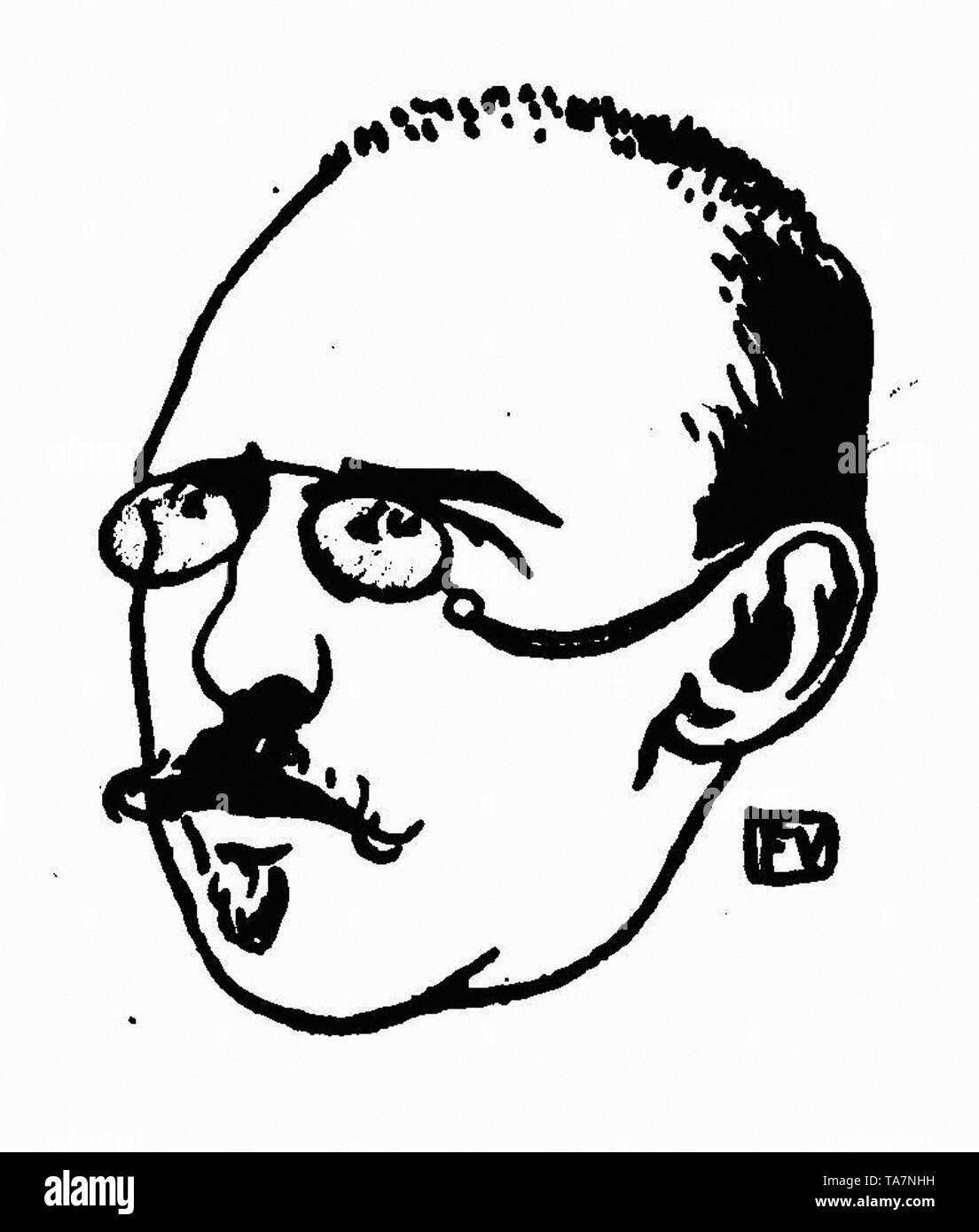 Félix Vallotton - Porträt belgische Schriftsteller George eekhoud 1896 Stockfoto