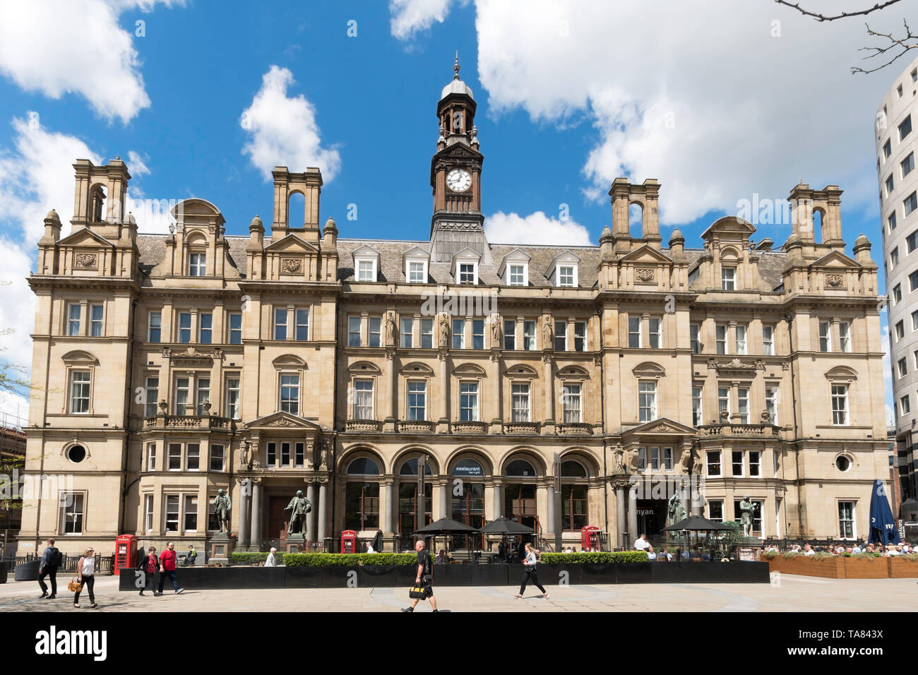 Der ehemalige General Post Office Gebäude in der Stadt, das Stadtzentrum von Leeds, Yorkshire, England, Großbritannien Stockfoto