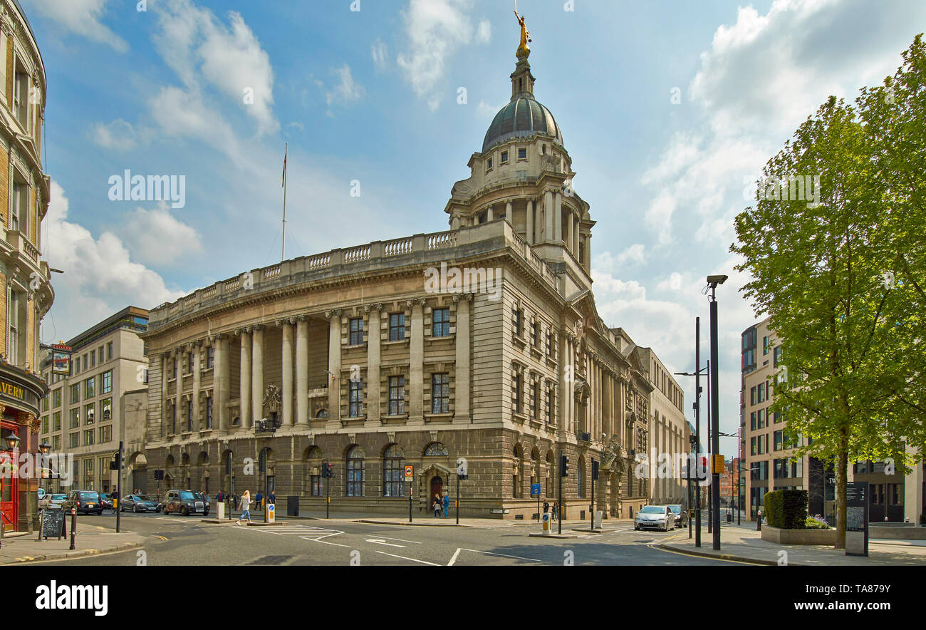 LONDON LONDON OLD BAILEY STRAFGERICHTSHOF IN NEWGATE STREET Stockfoto