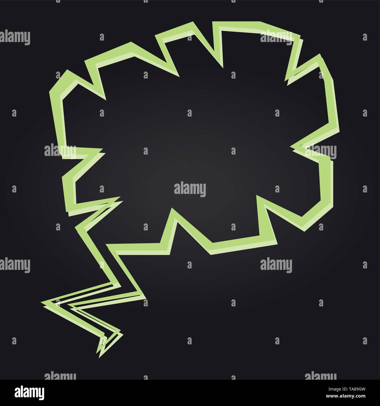 Isolierte farbigen Comic bubble Chat Stock Vektor