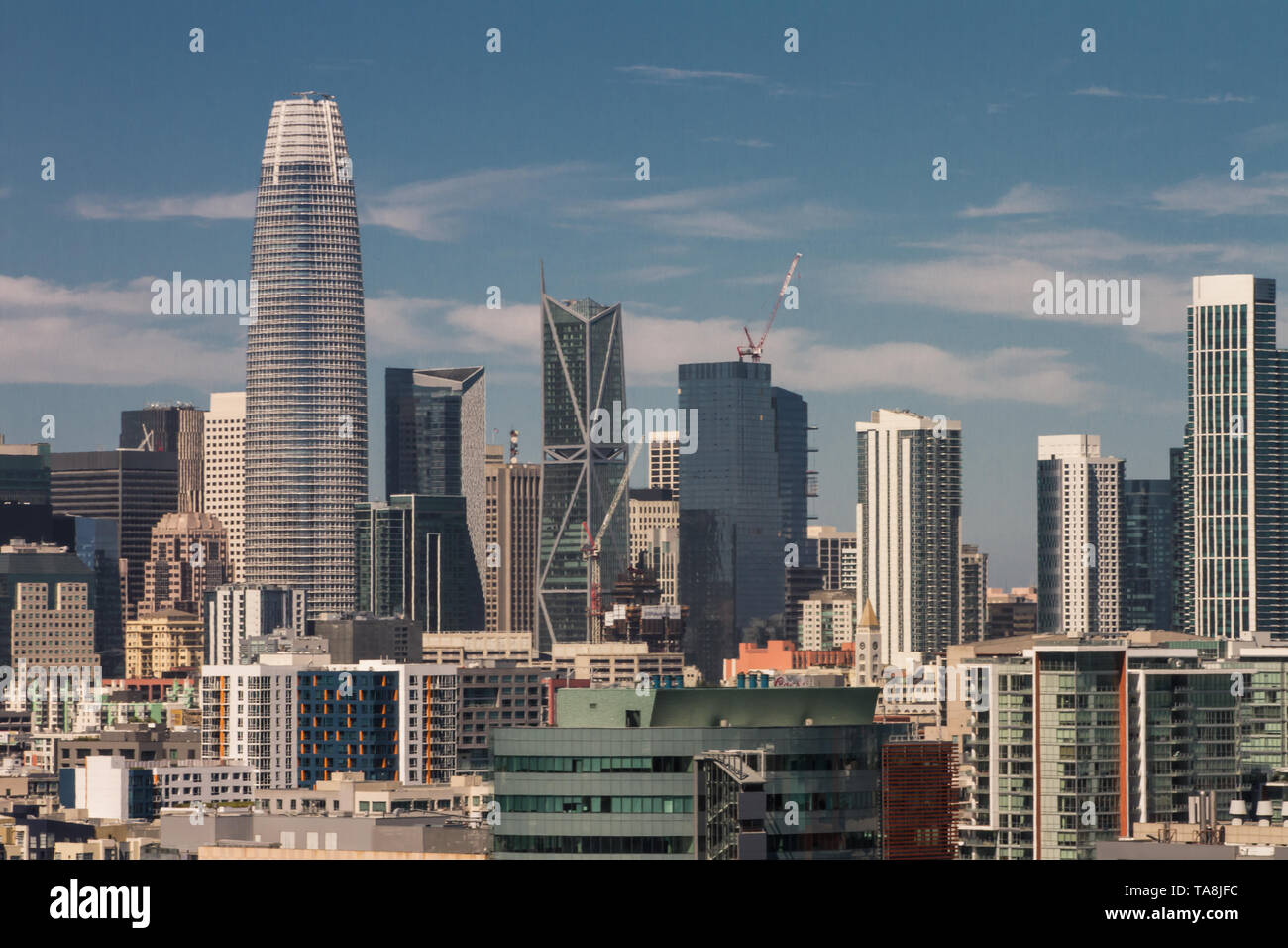 Die Stadt von San Francisco Kalifornien USA 2019 großartiger Ort, um Ihren Urlaub verbringen Stockfoto