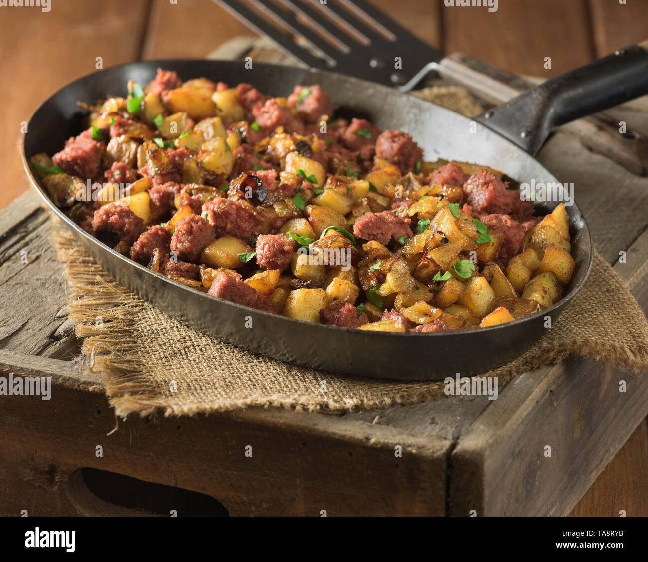 Corned beef Hash Stockfoto